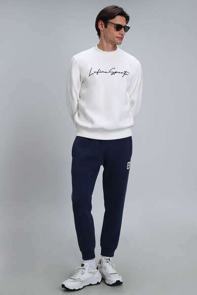 Lowe Men's Sweatshirt Off White - 5