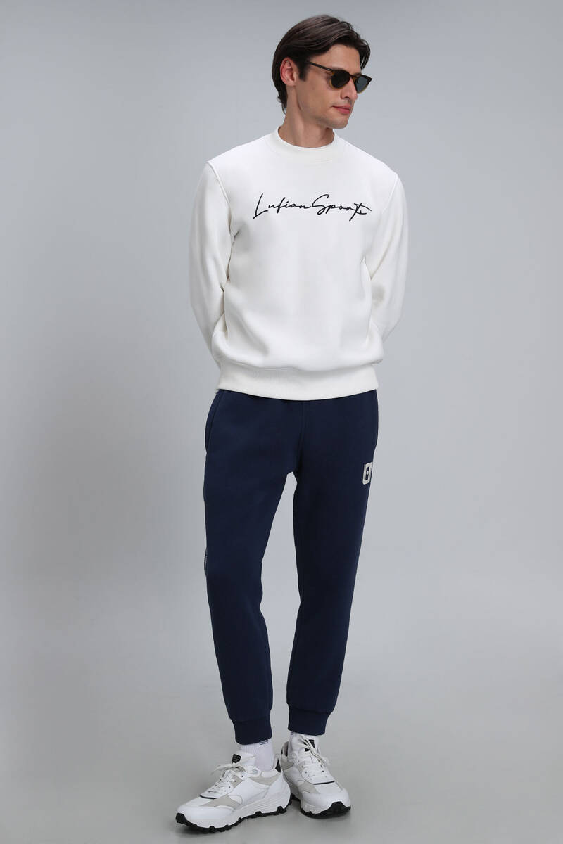 Lowe Men's Sweatshirt Off White - 5
