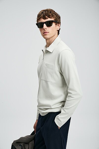 Lucas Smart Erkek Polo Tişört Gri - 3
