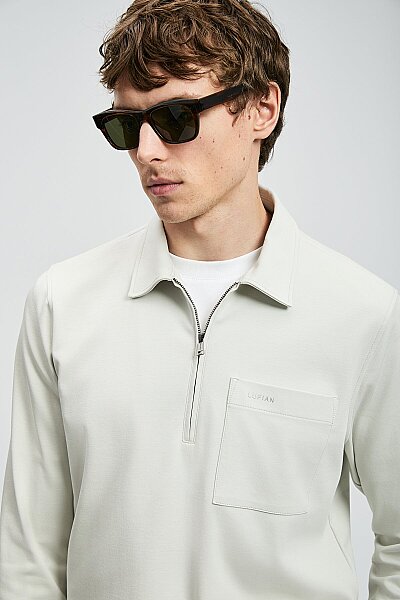 Lucas Smart Erkek Polo Tişört Gri - 5