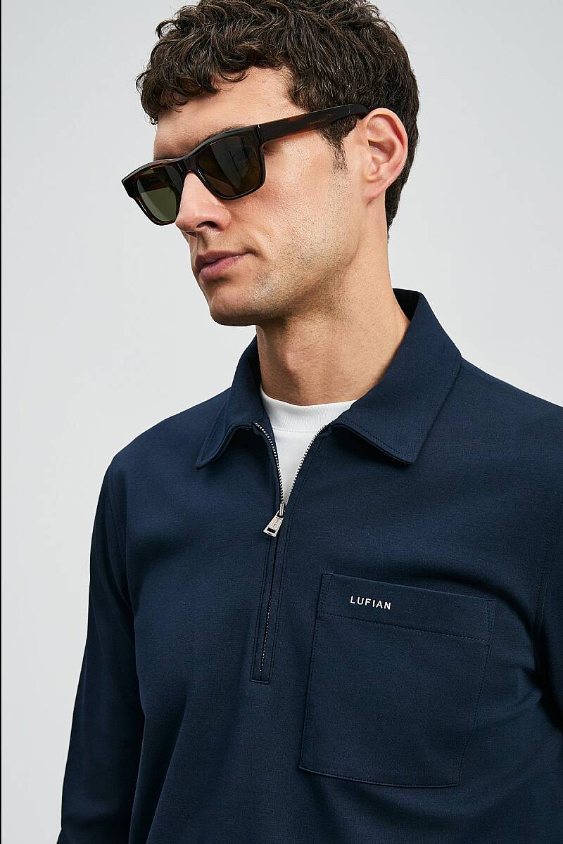 Lucas Smart Erkek Polo Tişört Koyu Lacivert - 5