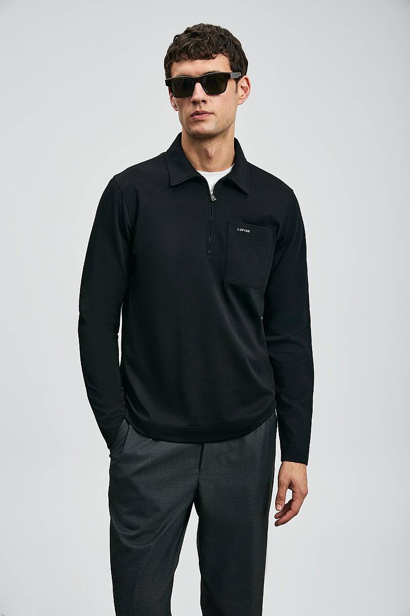 Lucas Smart Erkek Polo Tişört Siyah - 3