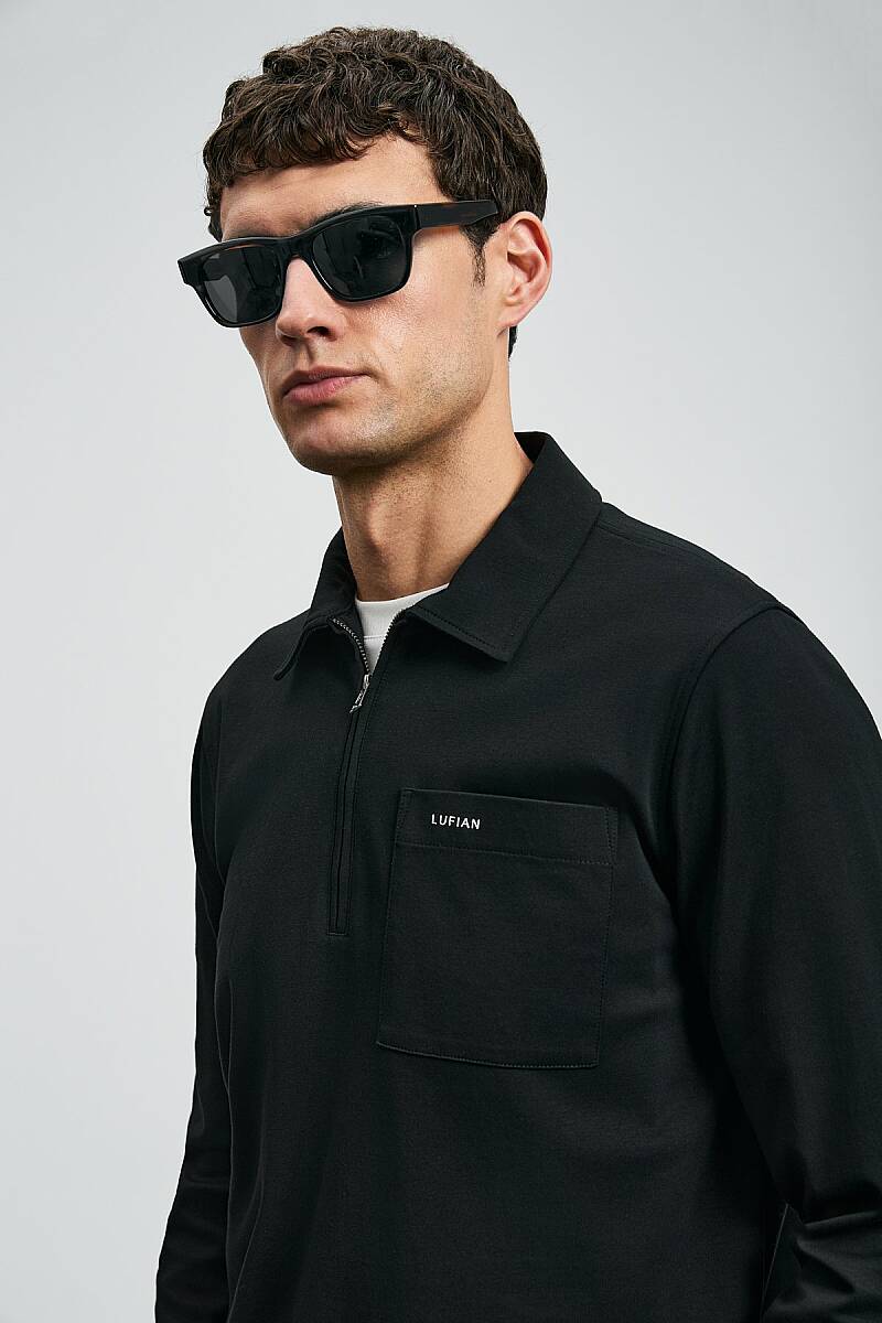 Lucas Smart Erkek Polo Tişört Siyah - 5