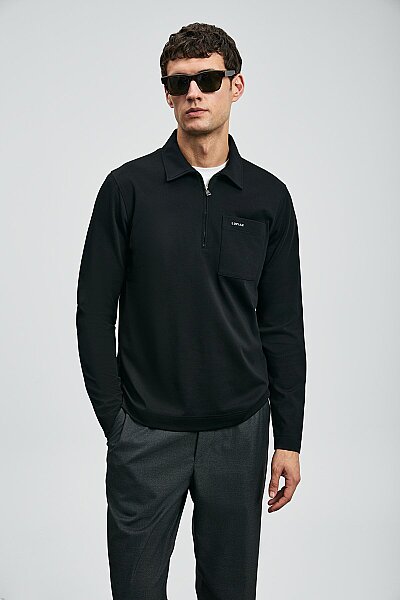 Lucas Smart Men’s Polo T-Shirt Black - 3