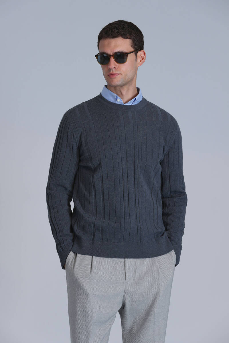 Lucky Erkek Kazak Petrol - 5