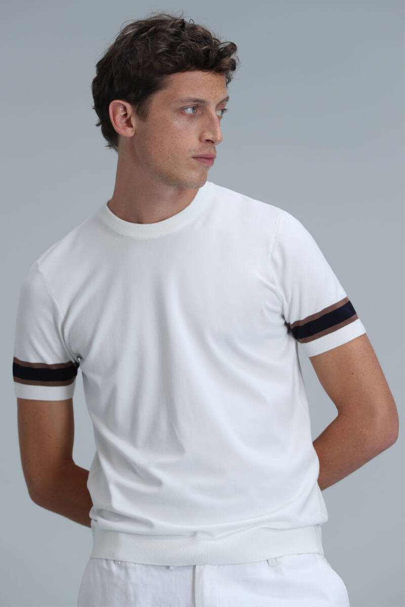 Lucy Men's Sweater Ecru - 3
