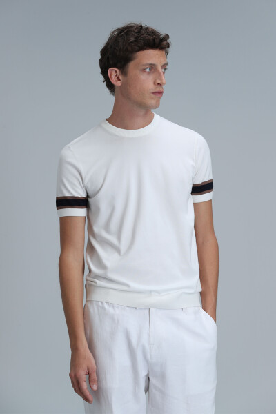 Lucy Men's Sweater Ecru - 5