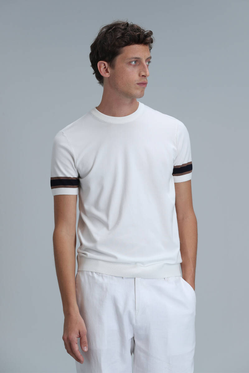 Lucy Men's Sweater Ecru - 5
