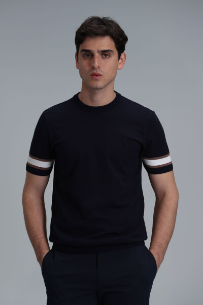 Lucy Men's Sweater Navy Blue - 1