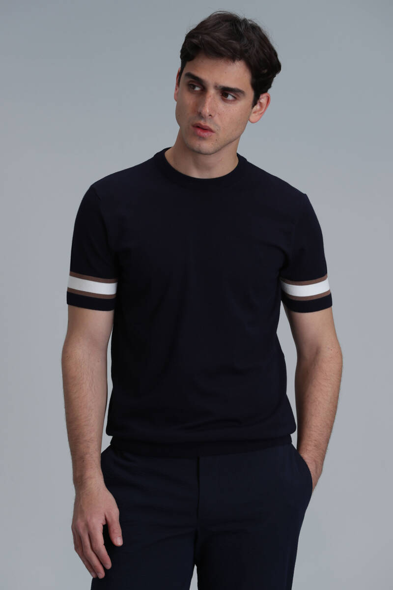 Lucy Men's Sweater Navy Blue - 3