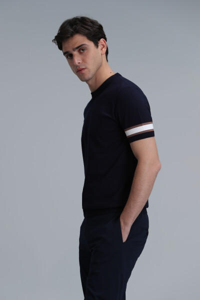 Lucy Men's Sweater Navy Blue - 5