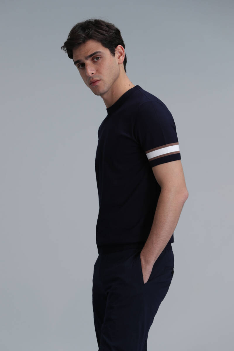 Lucy Men's Sweater Navy Blue - 5