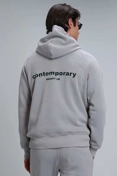 Luıs Erkek Sweatshirt Açık Gri - 5