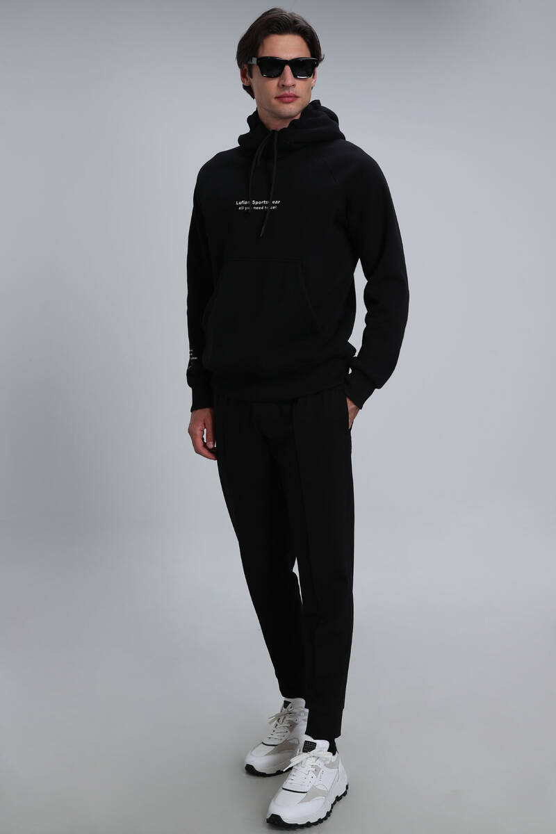 Luıs Erkek Sweatshirt Siyah - 4