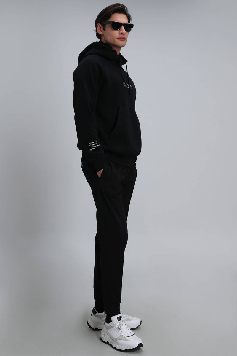 Luıs Erkek Sweatshirt Siyah - 5