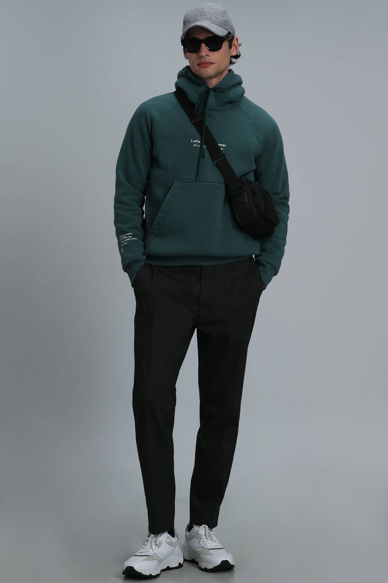 Luıs Erkek Sweatshirt Yeşil - 2