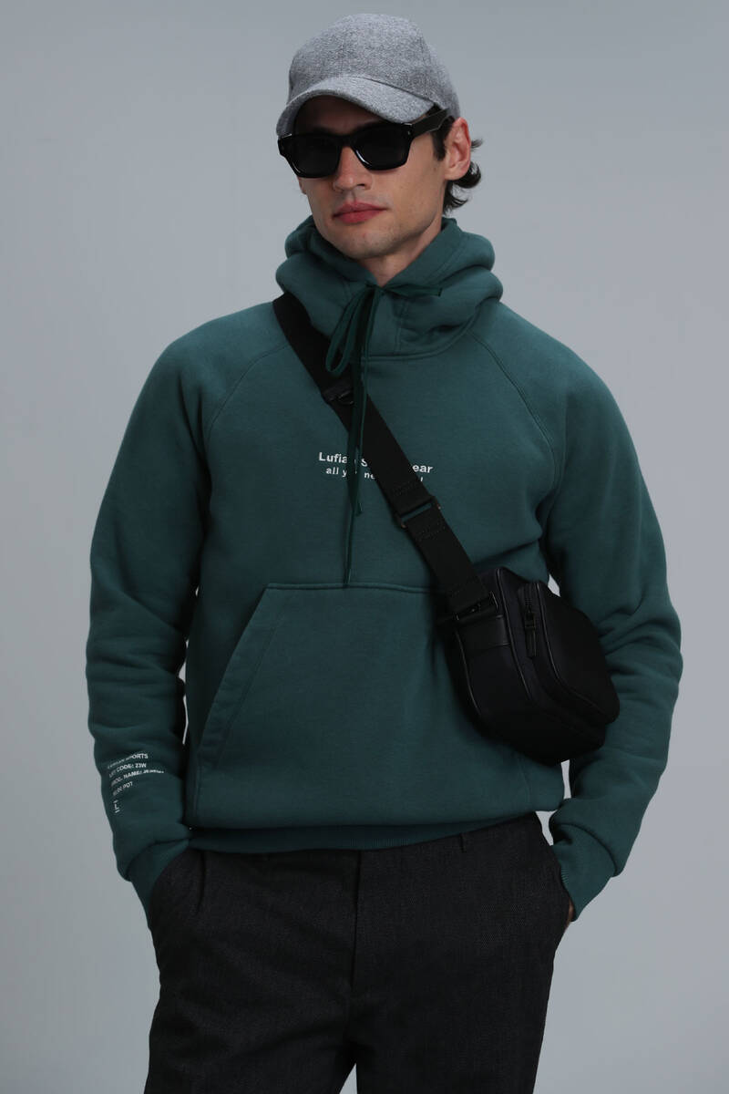 Luıs Erkek Sweatshirt Yeşil - 5