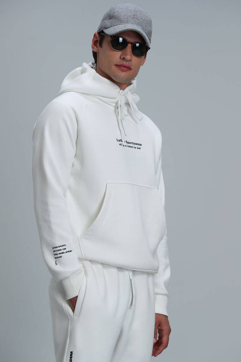 Luis Men's Sweatshirt Off White - 5