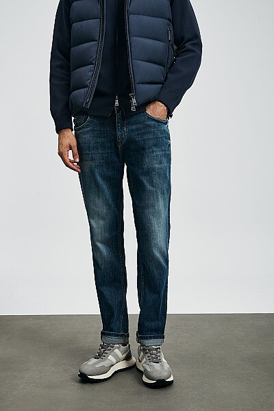 Lukas Spor Jean Erkek Pantolon Slim Fit Mavi - LUFIAN (1)