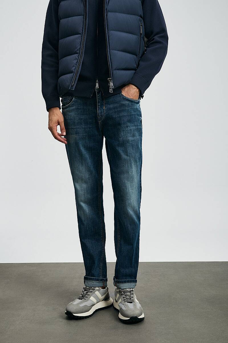 Lukas Spor Jean Erkek Pantolon Slim Fit Mavi - 2