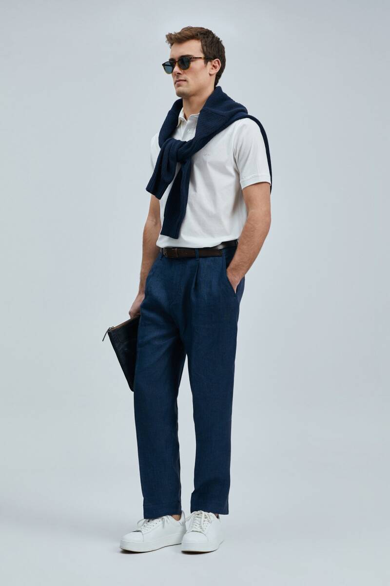 Luna Smart Erkek Polo Tişört Kırık Beyaz - 5