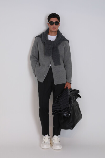 Lusi Spor Erkek Chino Pantolon Slim Fit Siyah - 5