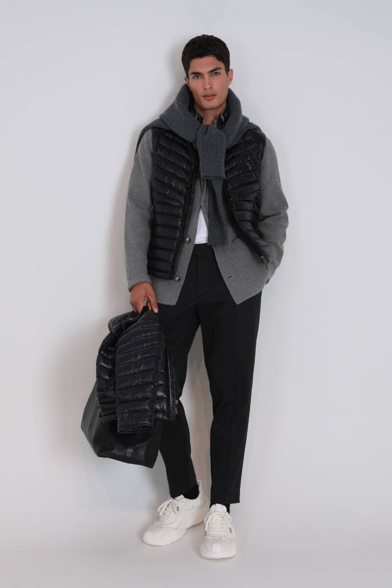 Lusi Sports Men's Chino Pants Slim Fit Black - 1