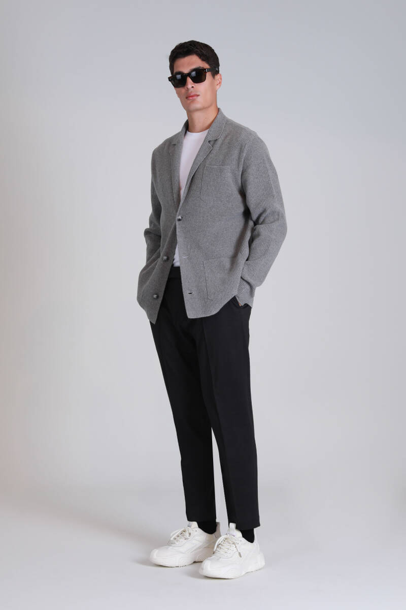 Lusi Sports Men's Chino Pants Slim Fit Black - 3