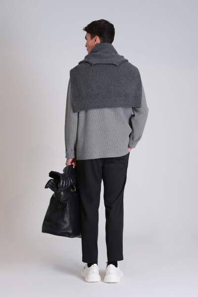 Lusi Sports Men's Chino Pants Slim Fit Black - 6