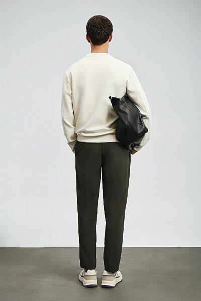 Luther Erkek Sweatshirt Ekru - 6