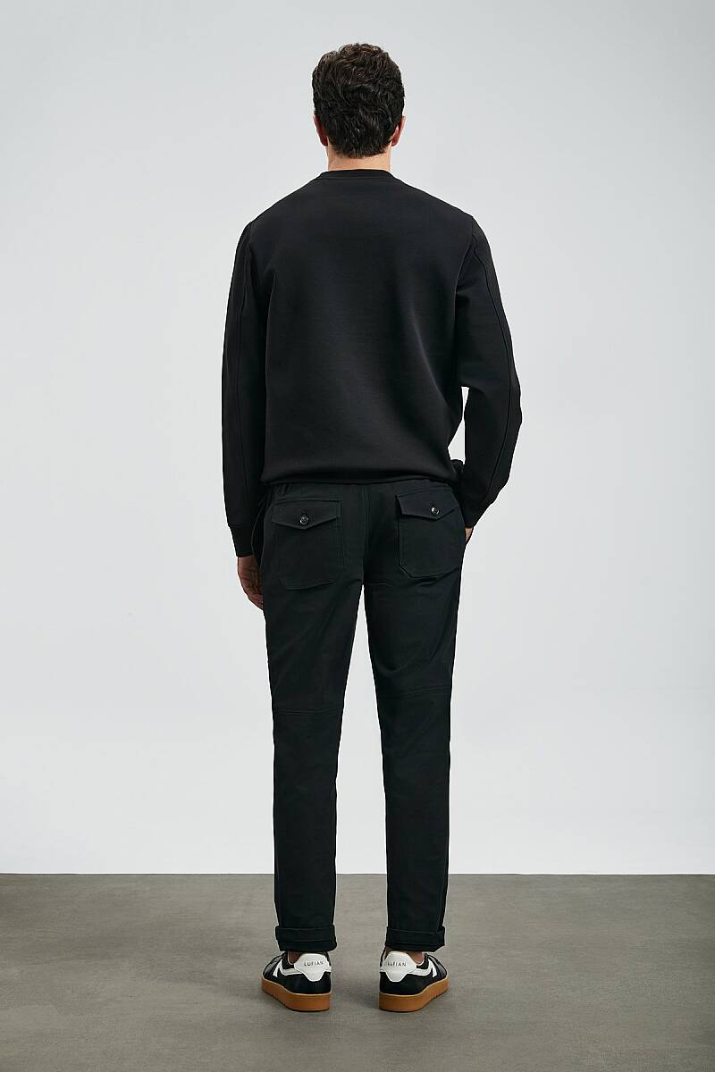 Luther Erkek Sweatshirt Siyah - 6