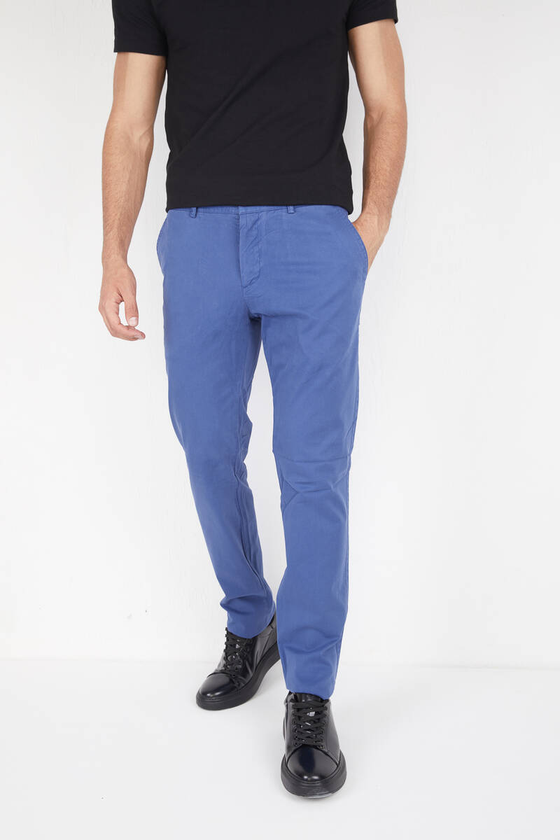 Creation Chino trouser MEN FASHION Trousers Basic Navy Blue 42                  EU discount 92% 