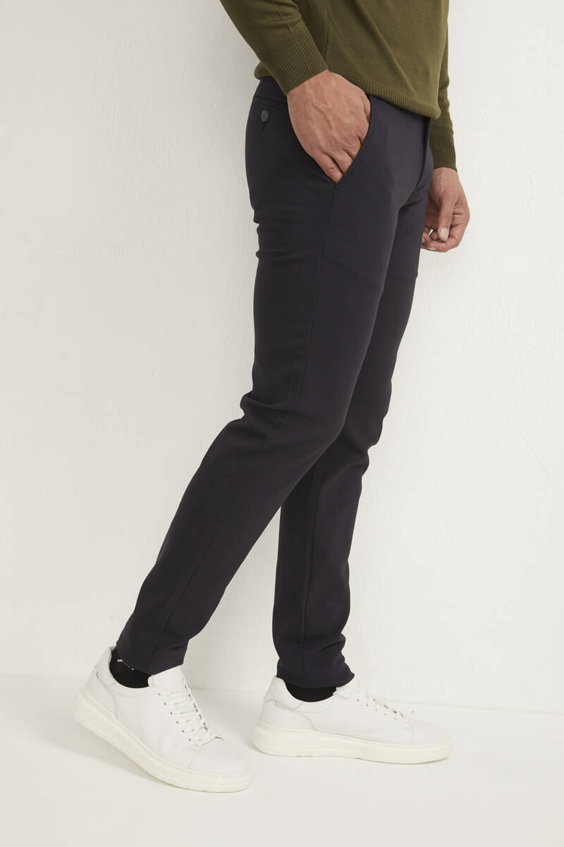 Lycra Slim Fit Men's Trousers