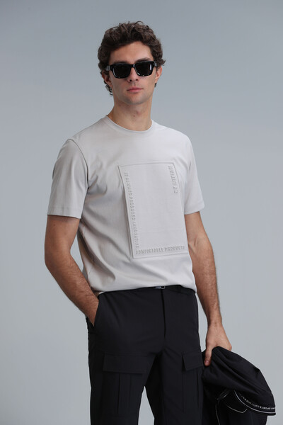Mabel Modern Grafik T- Shirt Taş 