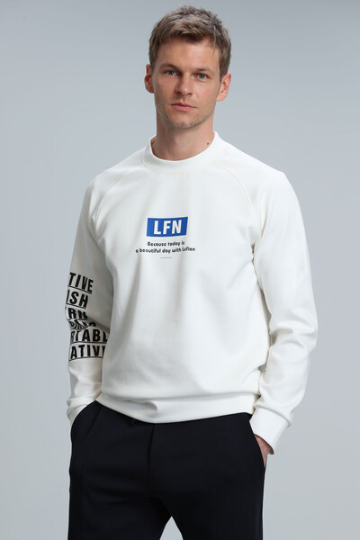 Maddox Men's Sweatshirt Off White - 1