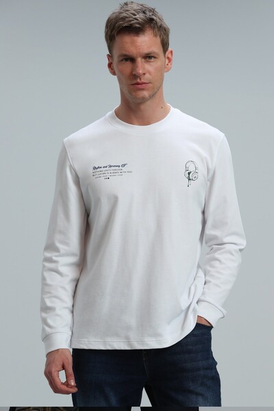 Magnus Men's Long Sleeve T-Shirt White 