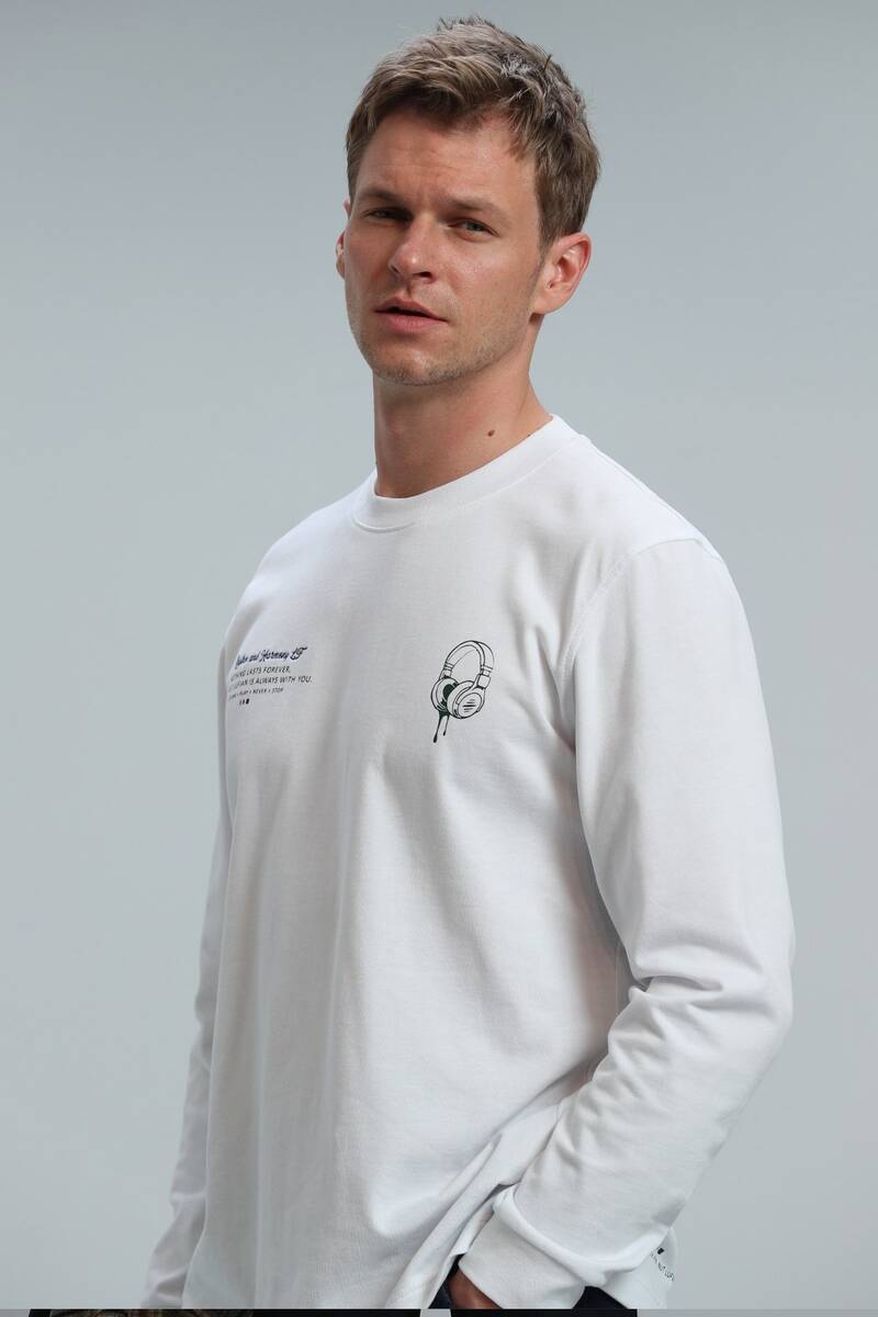 Magnus Men's Long Sleeve T-Shirt White - 2