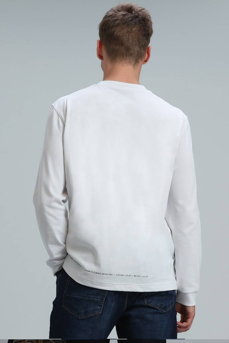 Magnus Men's Long Sleeve T-Shirt White - 3