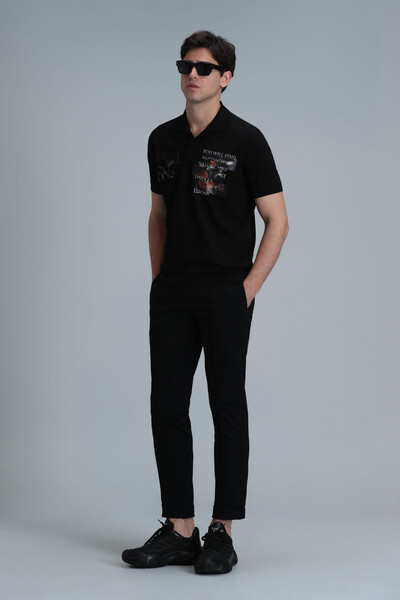 Mandy Smart Men's Polo T-Shirt Black - 4