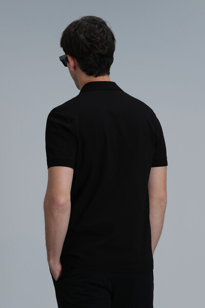 Mandy Smart Men's Polo T-Shirt Black - 6