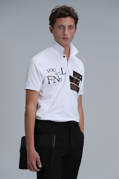 Mandy Smart Men's Polo T-Shirt White - 5
