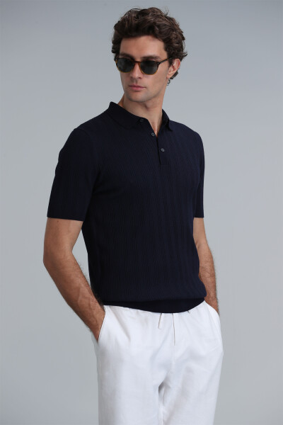 Marcel Men's Sweater Navy Blue - 3