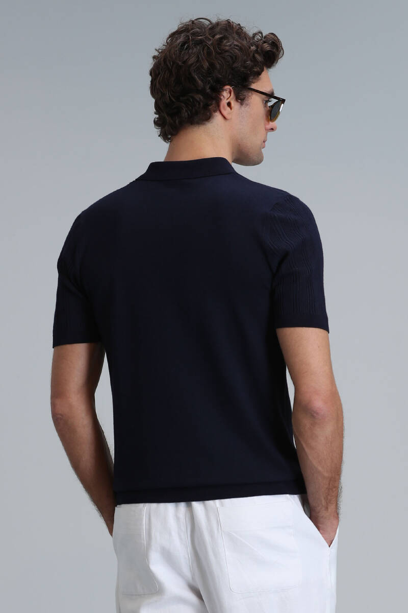 Marcel Men's Sweater Navy Blue - 6