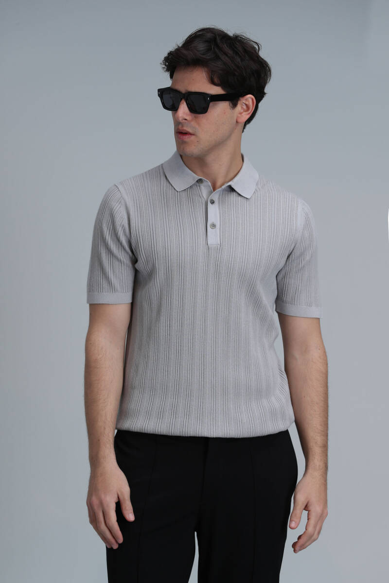 Marcel Men's Sweater Stone - 1