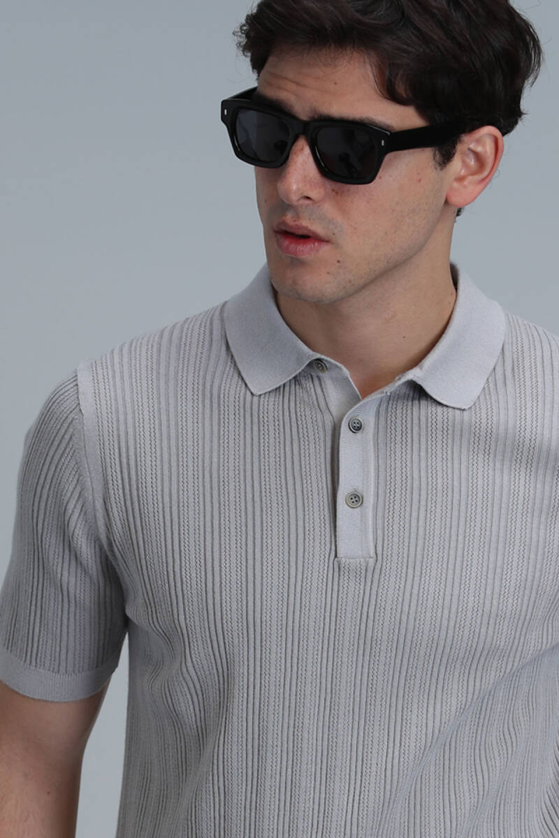 Marcel Men's Sweater Stone - 4