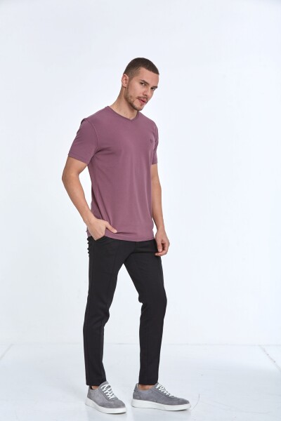 Marco Basic Men's T-Shirt Plum - 4