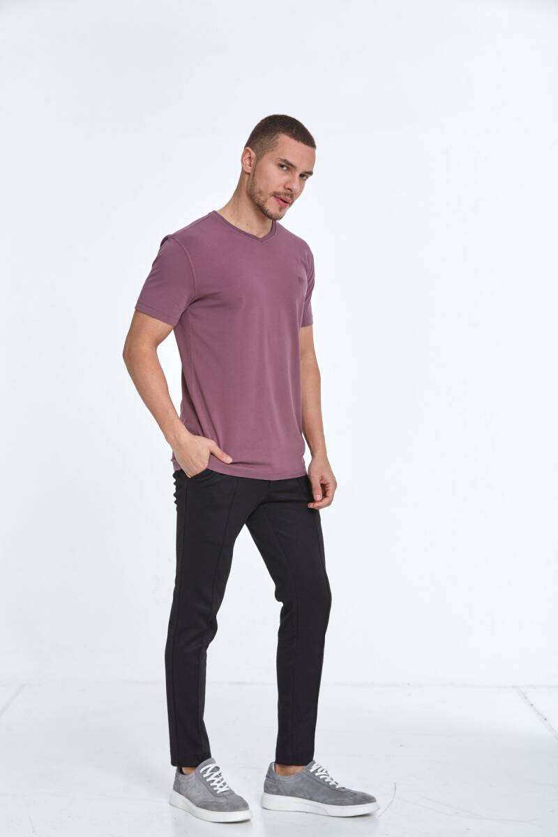 Marco Basic Men's T-Shirt Plum - 4