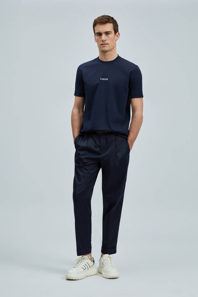 Marcus Modern Grafik T- Shirt Lacivert - 2