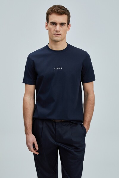 Marcus Modern Grafik T- Shirt Lacivert - 3