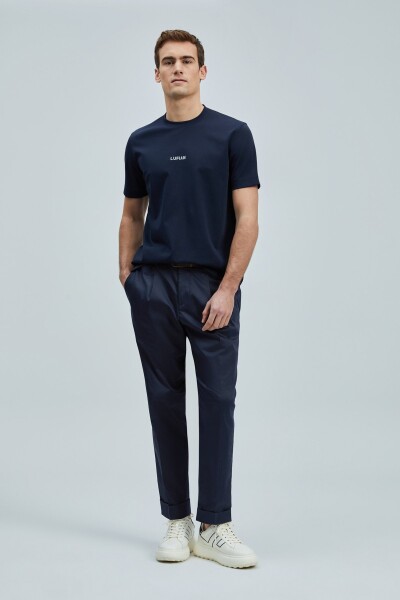 Marcus Modern Grafik T- Shirt Lacivert - 5